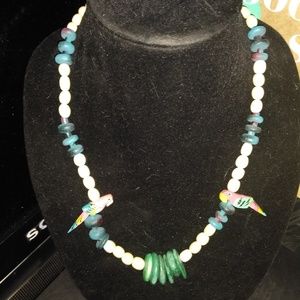 Hand carved beads & birds